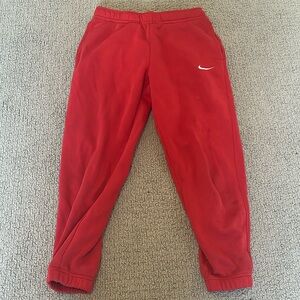 Red nike sweat pants super comfortable and good quality